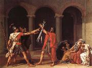 Jacques-Louis David The oath of the Horatii France oil painting artist